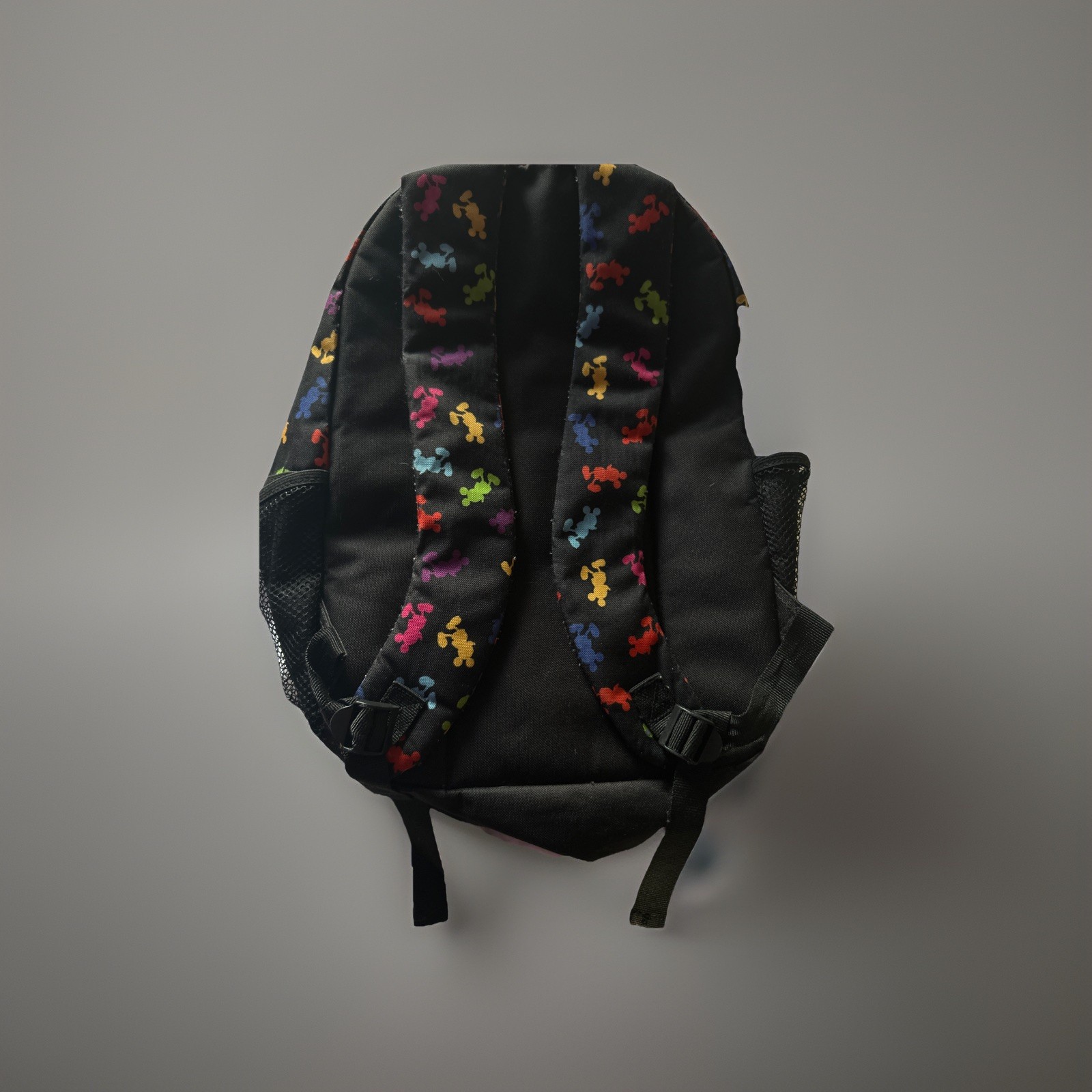 Disneyland Resort Park Black Backpack with Rainbow Mickey Mouse Silhouette