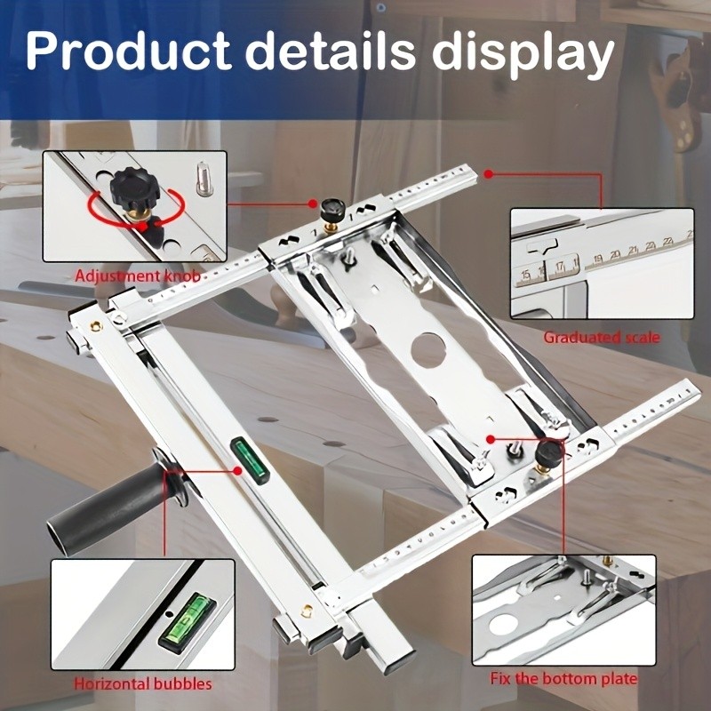 Circular Saw Guide Rail Adjustable Cutting Machine Base Guide For Woodworking