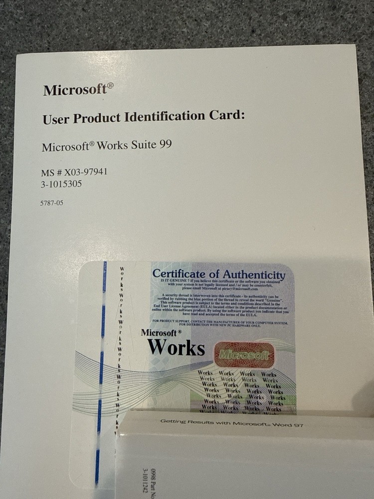 Gateway Windows 98 OEM Software Bundle with COA and Manuals
