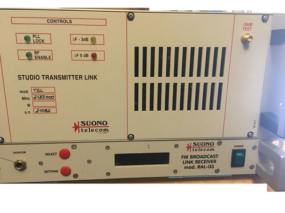 BROADCAST FM LINK SUONOTELECOM 2474/2484 Mhz - WIDE BAND