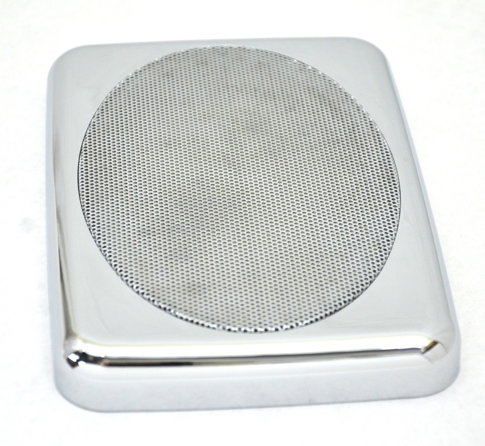 speaker cover set(2) rectangular 7 x 4 7/8 chrome plastic for 379 Peterbilt