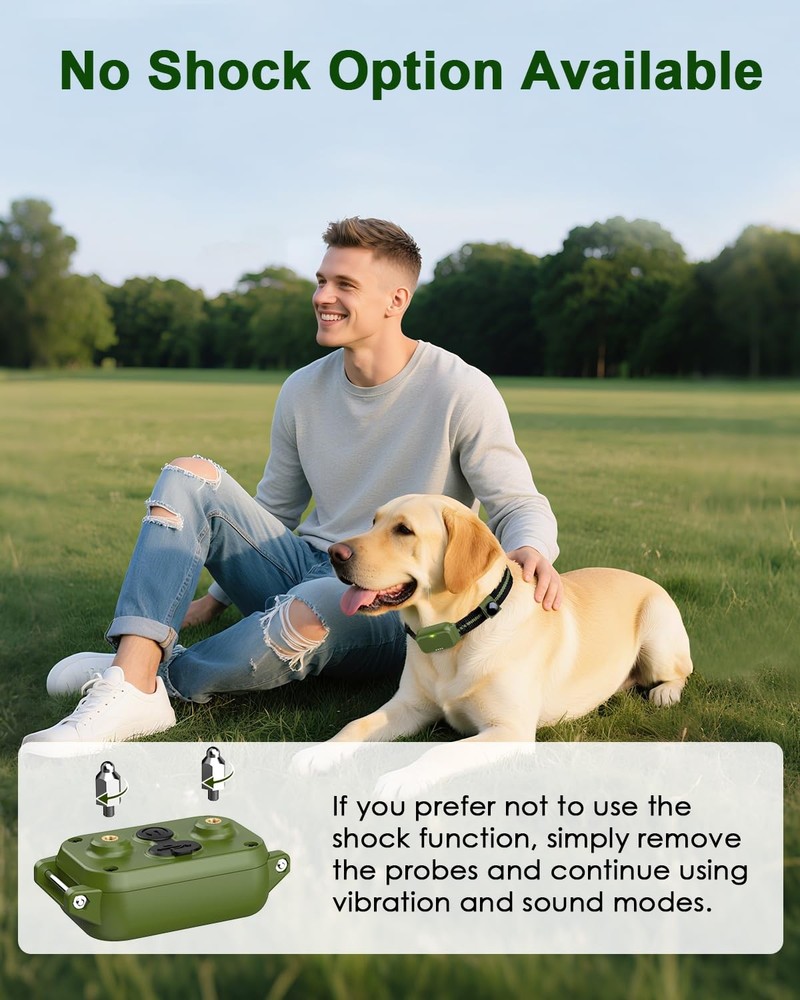 Waterproof Dog Training Collar with Remote Control, Vibration Static Modes