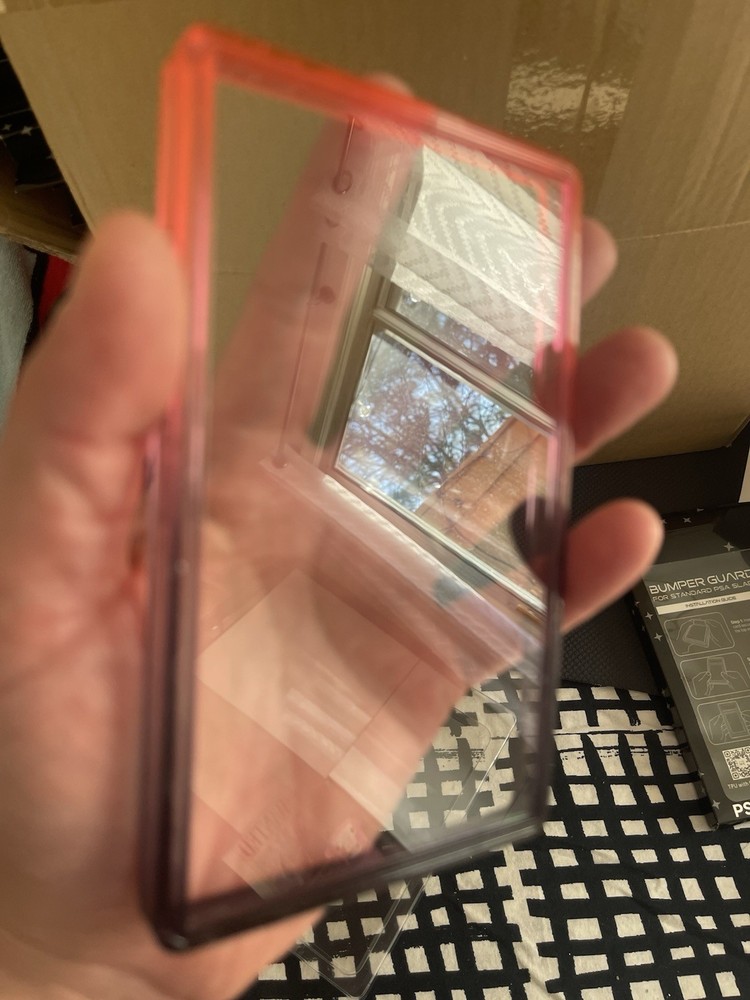 PSA Style Graded Card Slab Bumper Guards – Green/Clear Case Protector