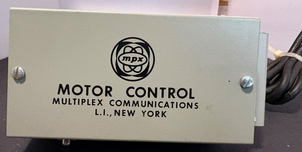 MPX Multiplex Communications model MC110 1/6HP motor controller with manual