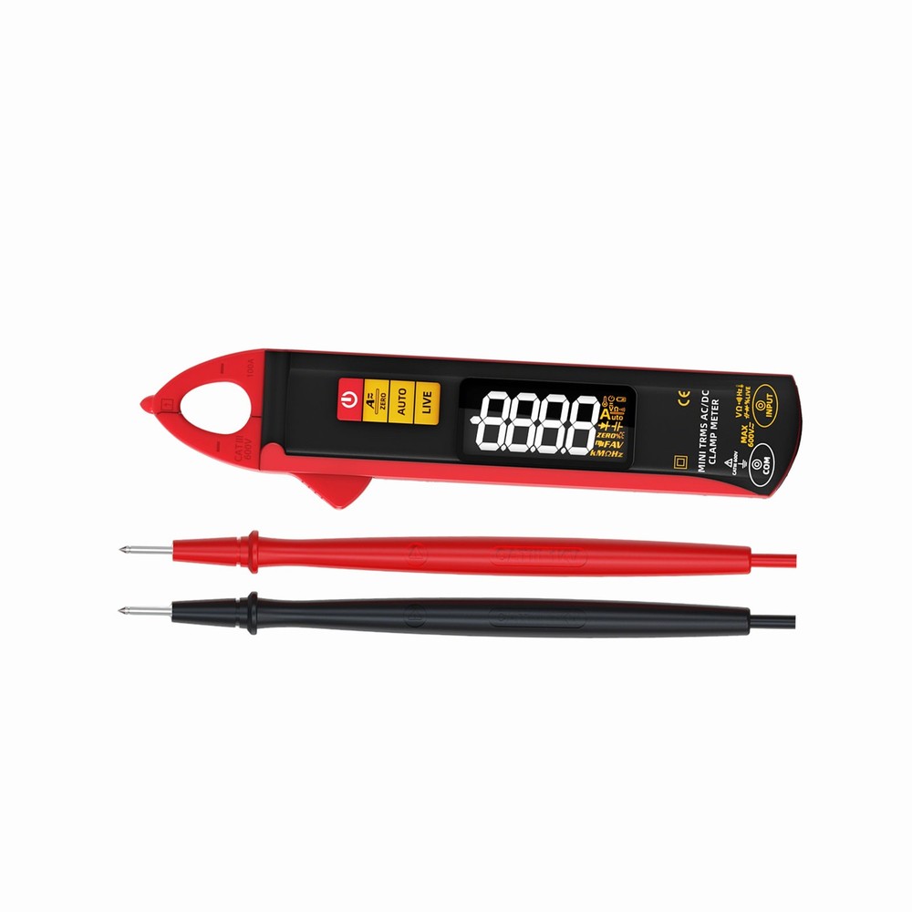 BSIDE UX1 Mini Clamp Meter Digital AC DC Current Voltage Temperature MultimeteCb