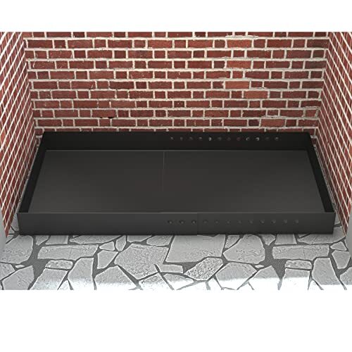 Adjustable Fireplace Tray, Expandable Ash Pan for Ash Collection, Galvanized