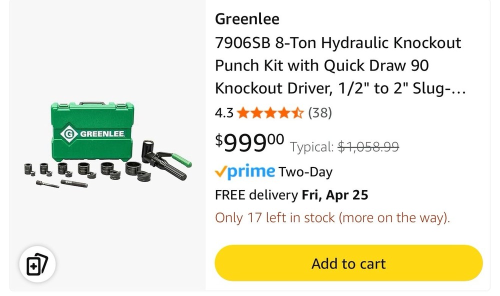 Greenlee Knockout
