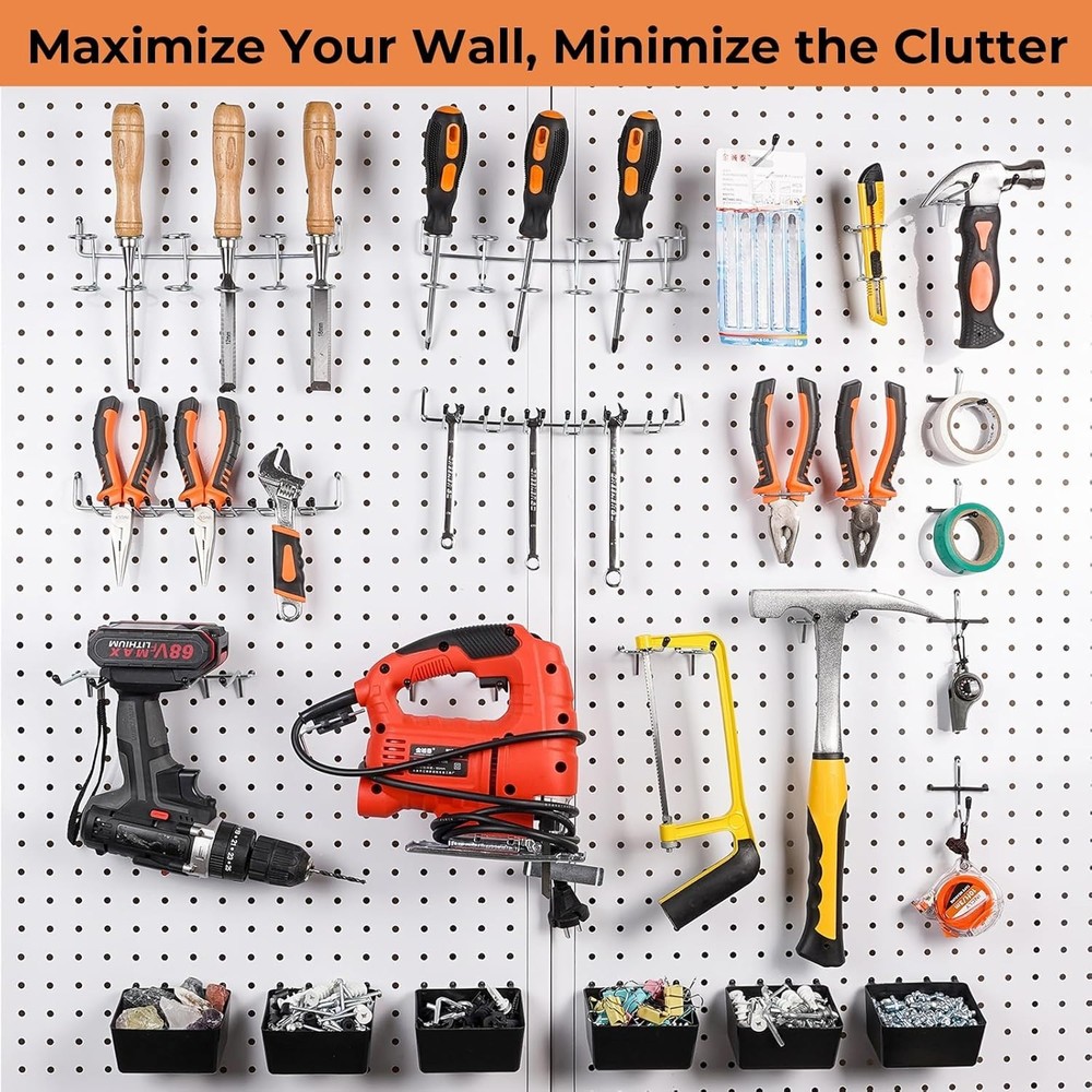 278PCS Pegboard Hook Assortment - Perfect for Tools & Workspace Order