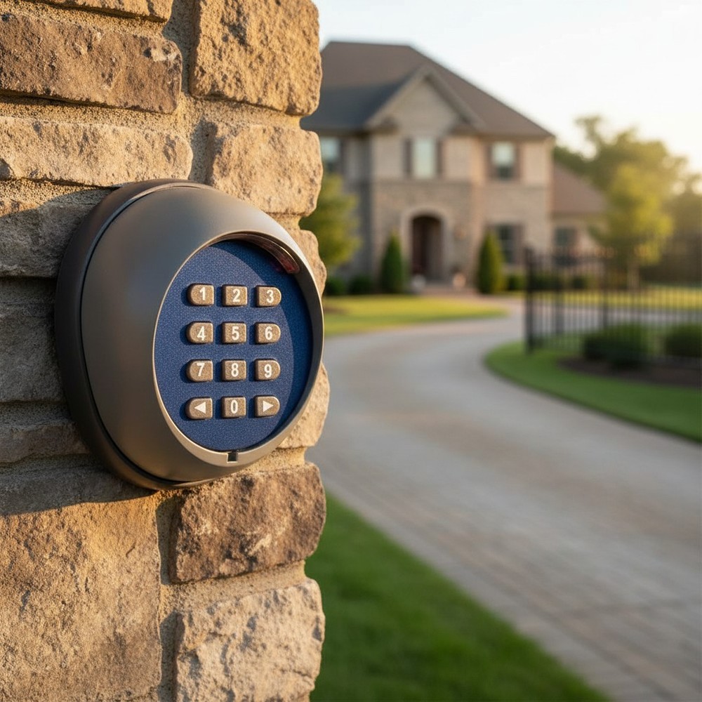 Touch-Controlled Gate Keypad with 1-  - Superior Security Design