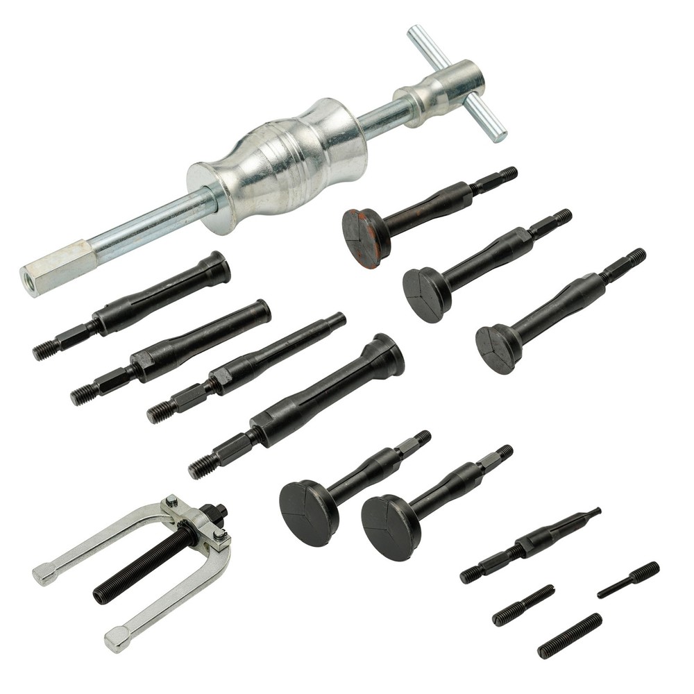 16pc Inner Bearing Blind Hole Remover Extractor Puller Set Pilot w/ Slide Hammer