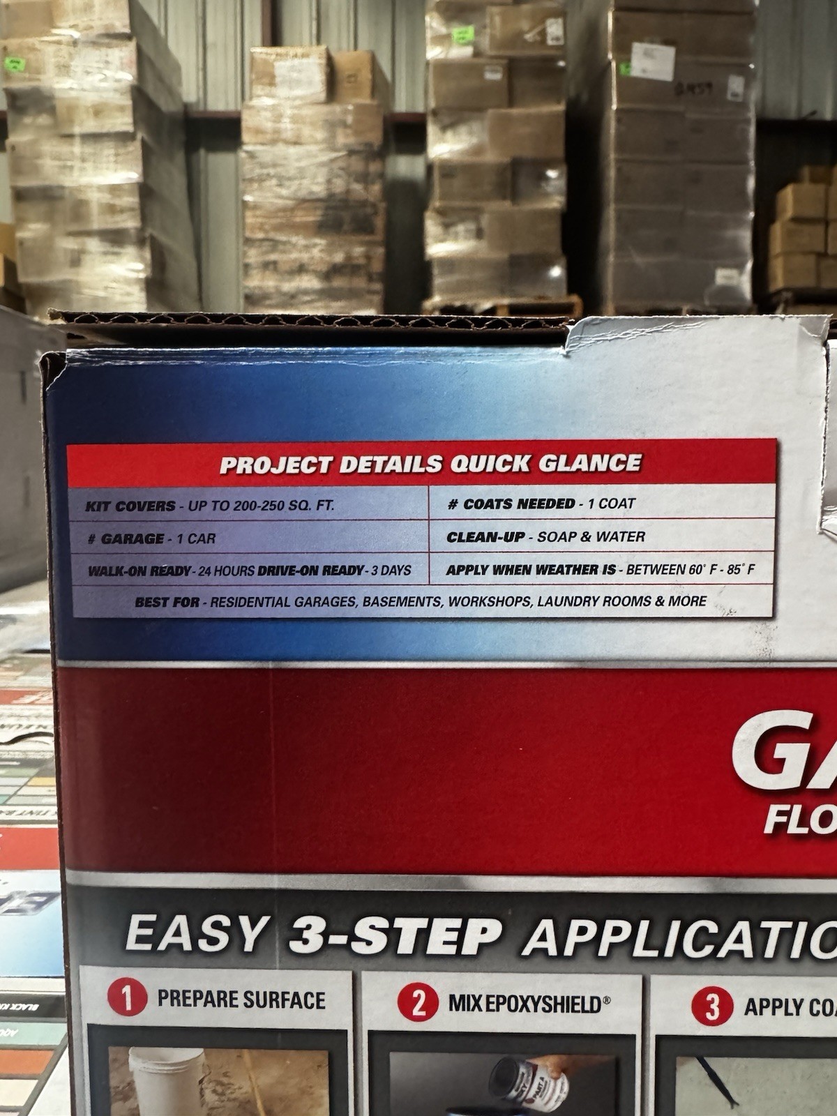 Rust-Oleum EPOXYSHIELD Gloss Garage Floor Coating Kit, Tint Base, 120 Oz