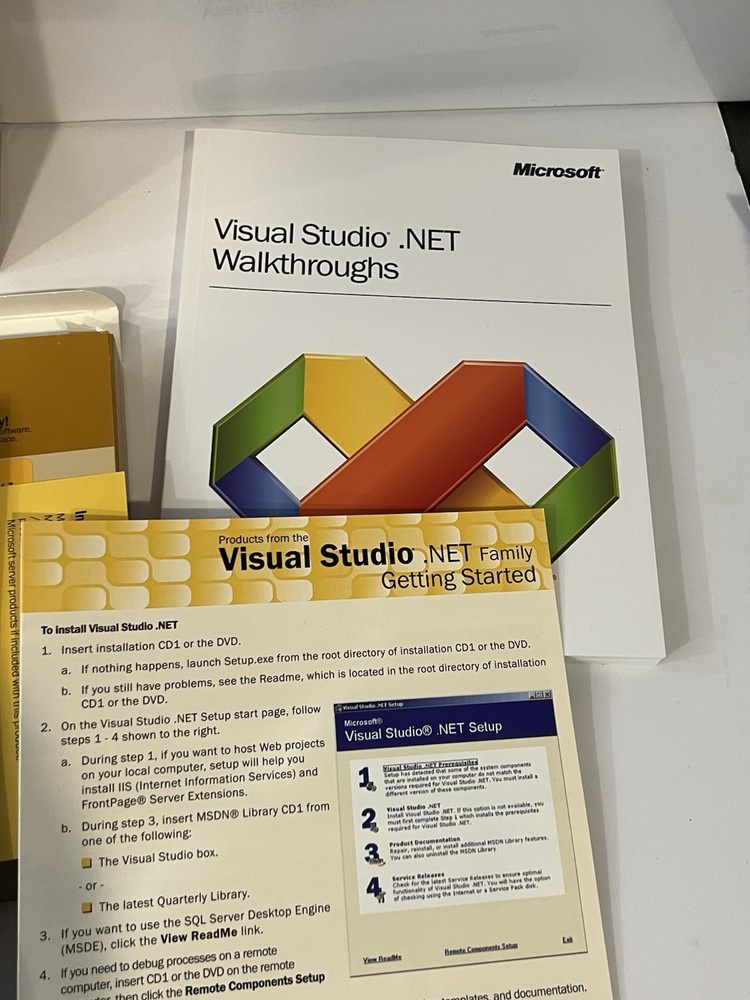 Microsoft Visual Studio.net Academic Version 2003 - New (open box) Complete
