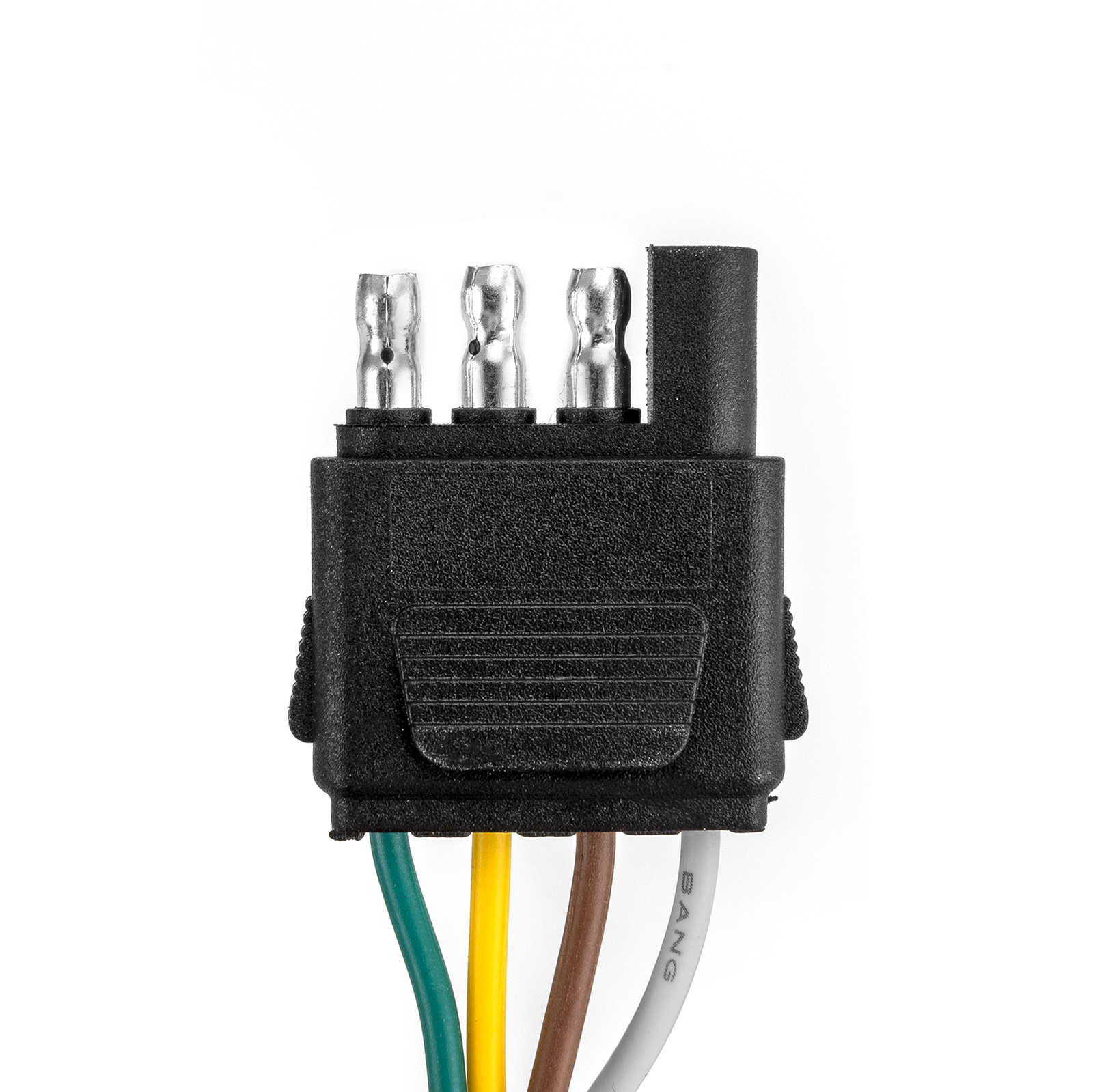 4-Way Flat to 7-Way RV Blade Trailer Wiring Adapter Connector Plug 7/4 Pin