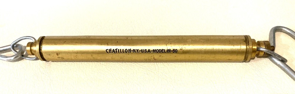 Chatillon IN-50 Brass Linear scale, 50lb x 8oz.