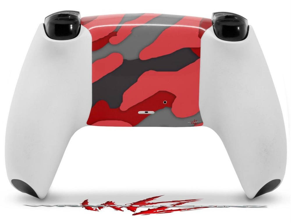 Skin Sony PS5 Controller Camouflage Red