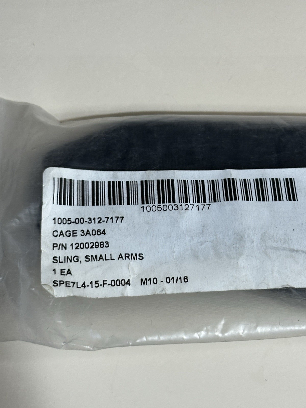 USGI RIFLE SLING PADDED SMALL ARMS BLACK 2 POINT NYLON PADDED M240 M249 SAW M60