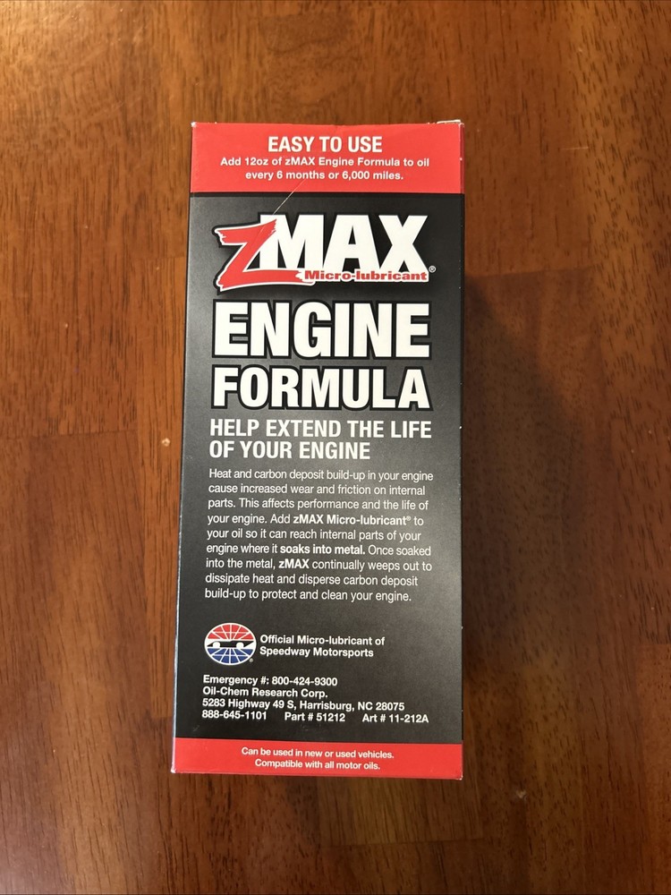 zmax micro lubricant engine formula 12oz