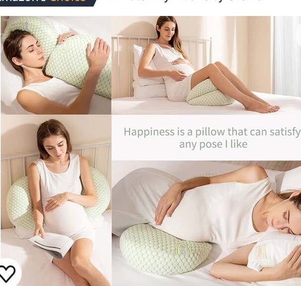 Siminzich Proactive Soft Pregnancy Pillow Support for Back/Hips/Legs