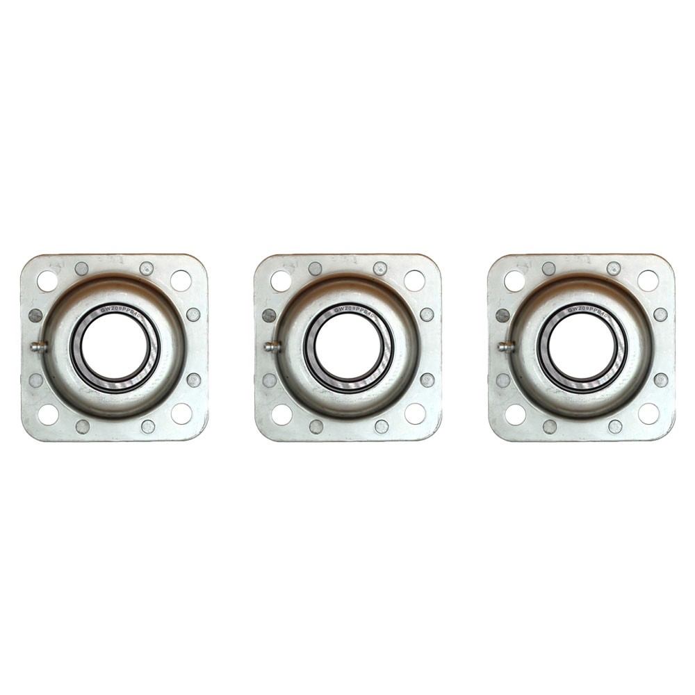 Set of (3) Flanged Disc Bearings Fits Case IH Disc Harrow 122 340 345 350