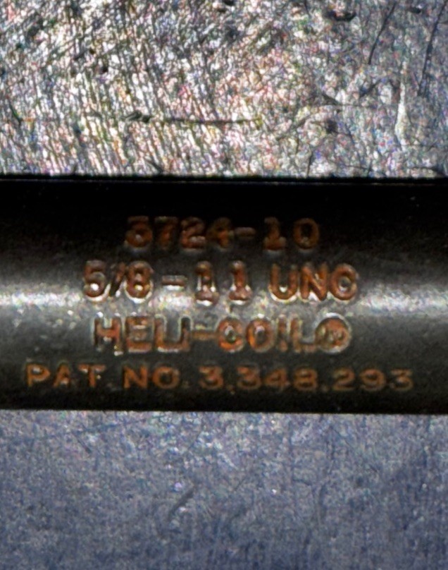 HELI-COIL 5/8-11 Thread Insert Hand Installation Tool Threaded Mandrel 3724-10