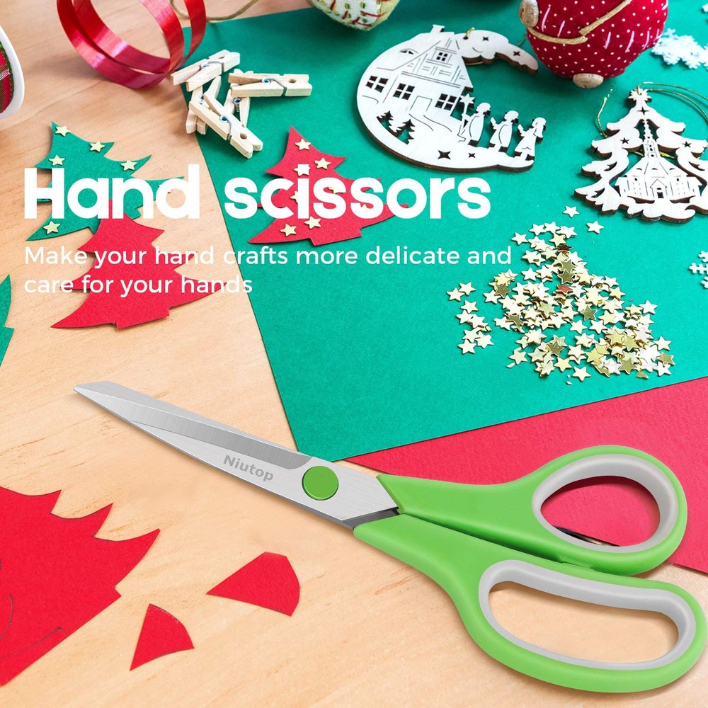 Scissors Bulk Set 5-Pack 8 Multipurpose Sharp Sewing Craft Fabric Right/Left