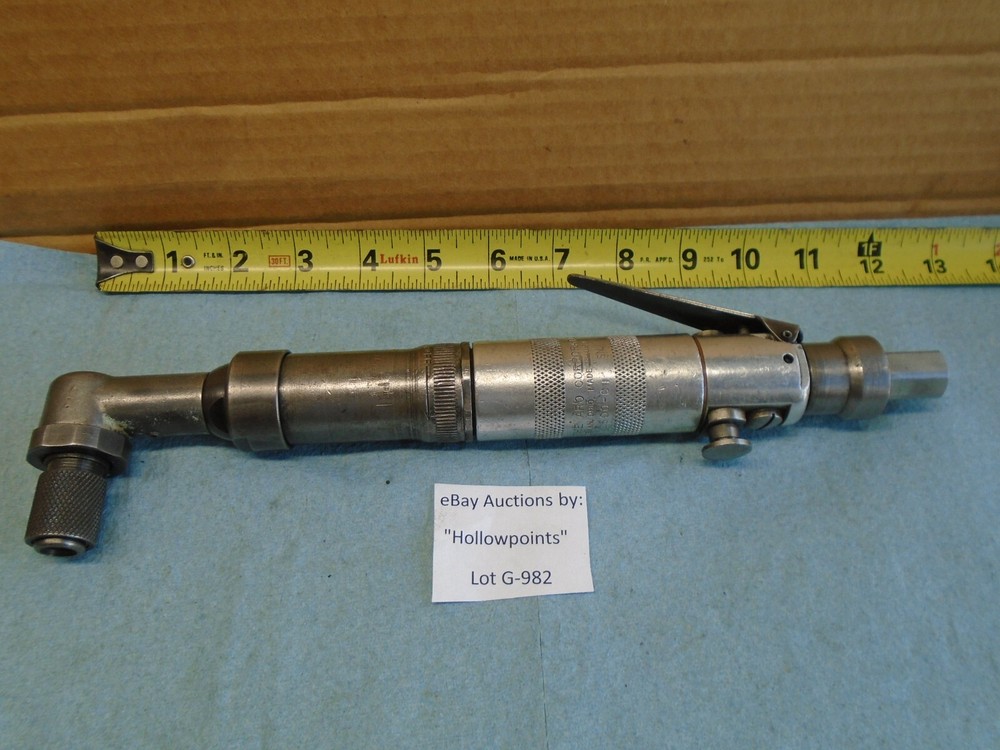 ARO Model 2500-C Right Angle 1/4" Hex Bit Pneumatic Driver 1/4" w/ Reverse G982