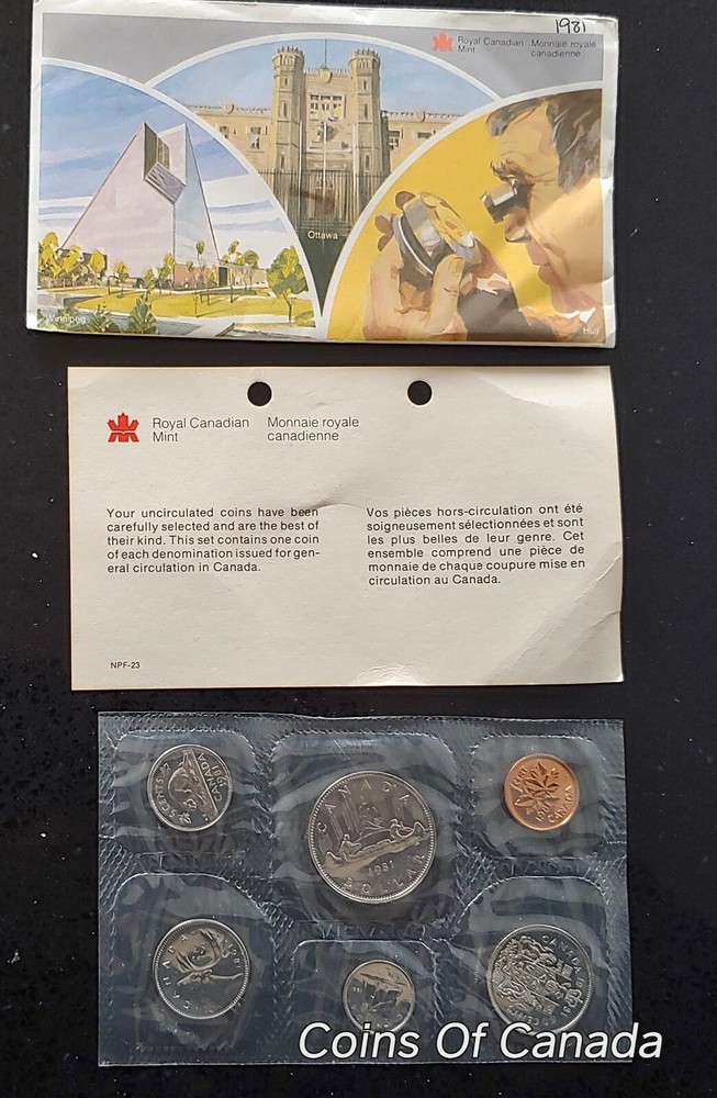 1981 Canada Prooflike 6 Coin Original Set Multiple Sets Available #coinsofcanada