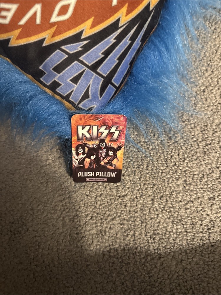 KISS Rock And Roll Over Plush Pillow 2015 New 16x16 Ace Frehley Peter Criss