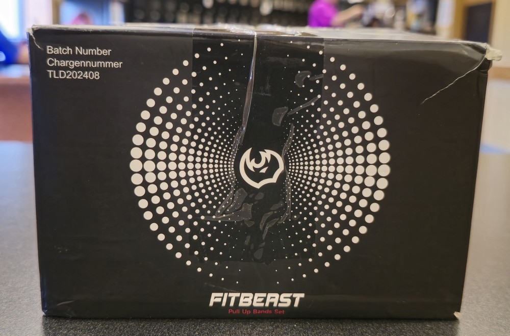 FitBeast Resistance Pull Up Bands Set, 5 Different Levels.