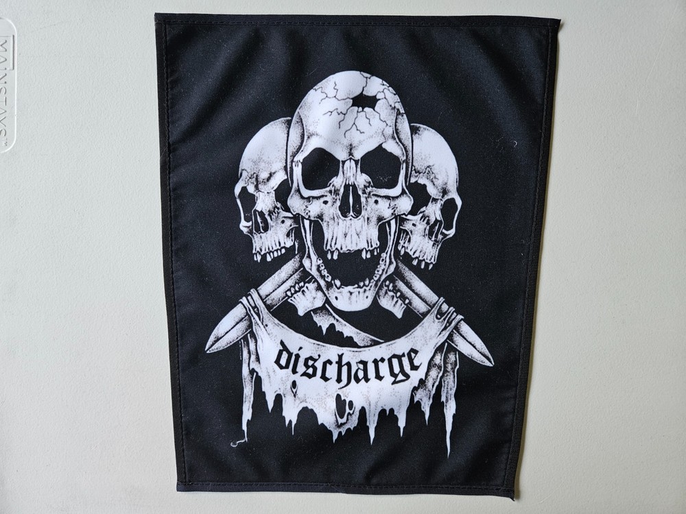 DISCHARGE, SEW ON SUBLIMATED LARGE BACK PATCH
