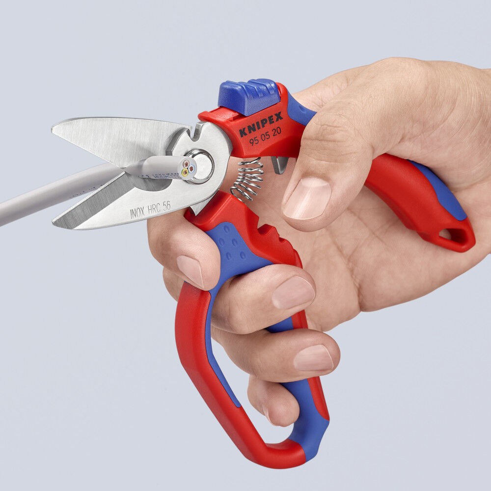 Knipex 6-1/4 Inch Angled Electricians Shear