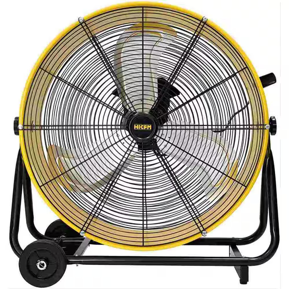 8800 CFM 24 In. BLDC Drive Drum Fan with High Efficiency EC Motor, Variable Spee