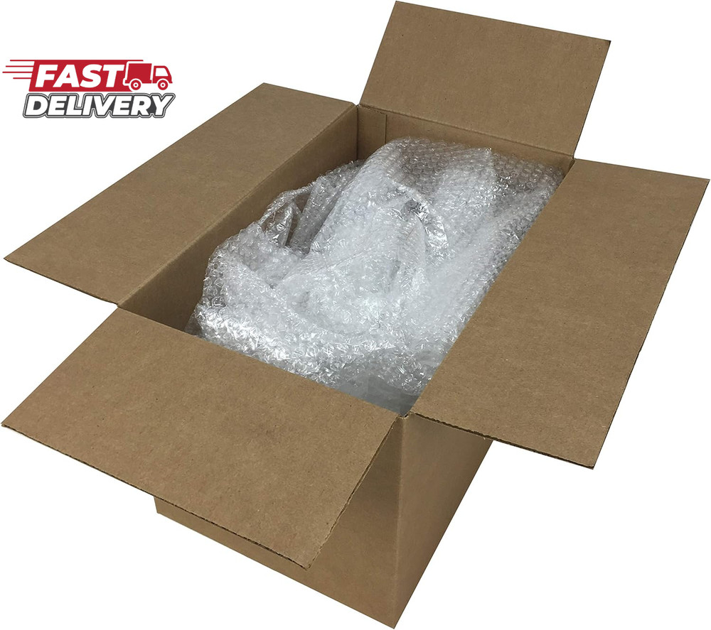 Amazon Basics Bubble Cushioning Wrap Packing Material for Fragile Items, Perfora