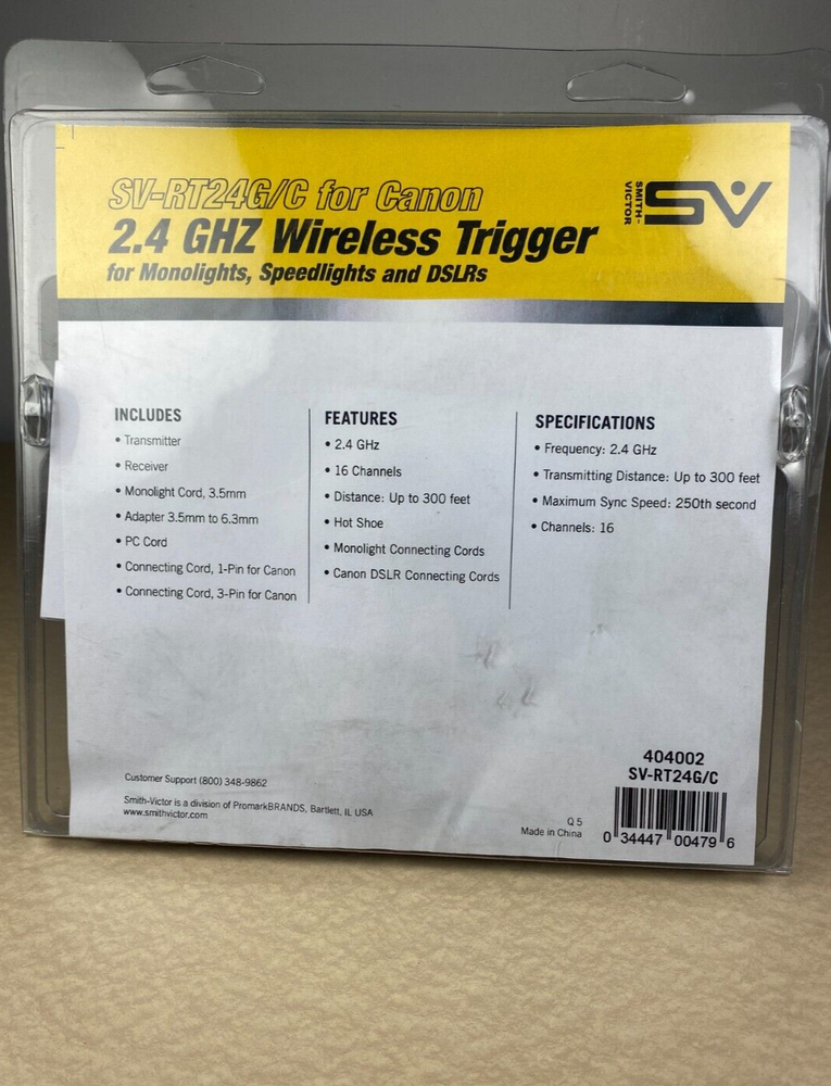 Smith Victor SV-RT24G/C for Canon 2.4 Wireless Trigger