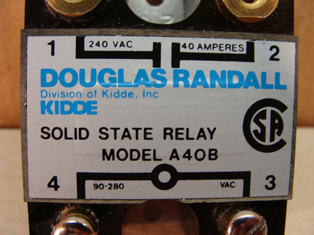 NEW Douglas Randall A40B solid state relay 90-280VAC