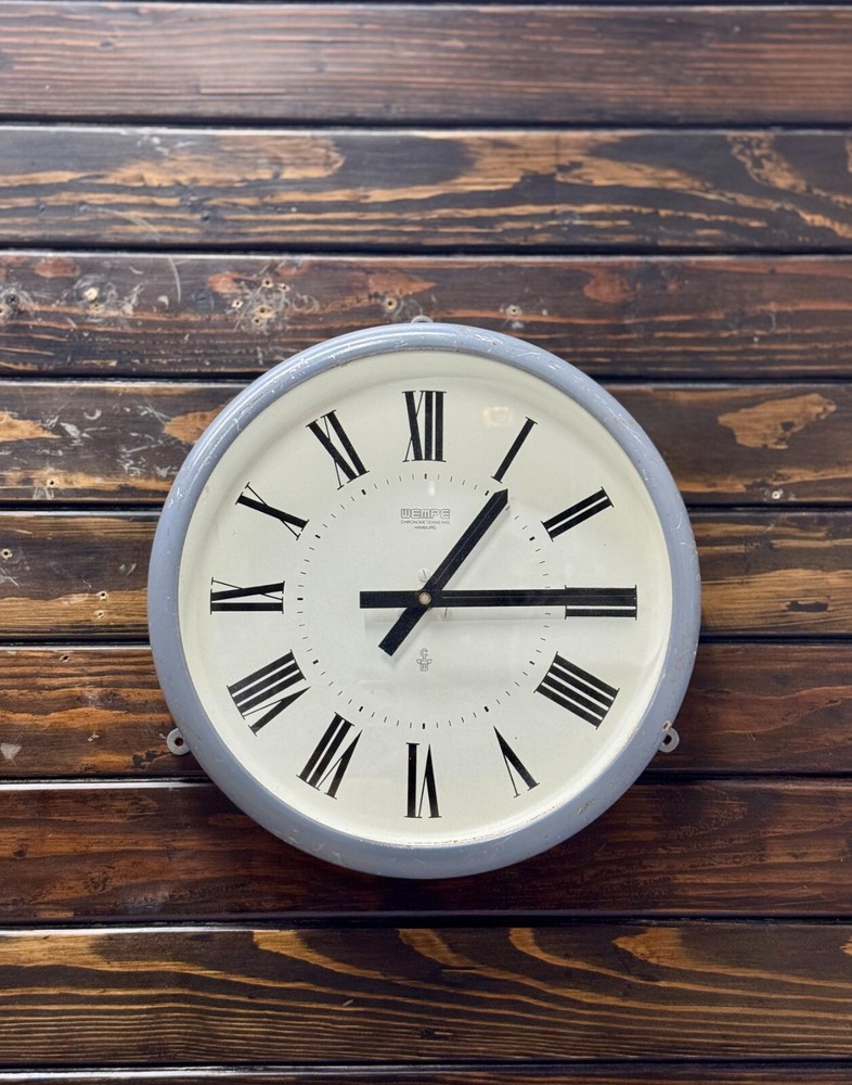 Authentic German-Made Wempe Ship Clock – Victorian Nautical Wall Timepiece