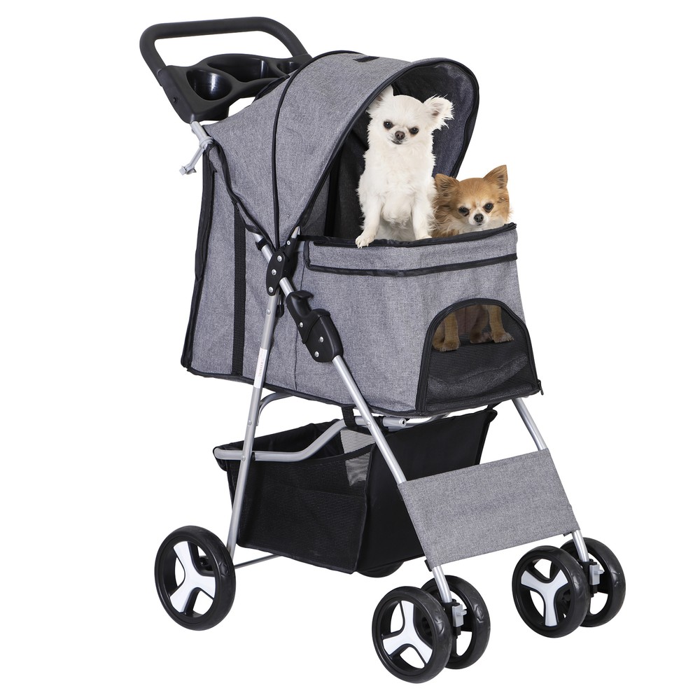 Pet Stroller for Medium Small Dogs Foldable 4 Wheels Dog Strollers Lightweight