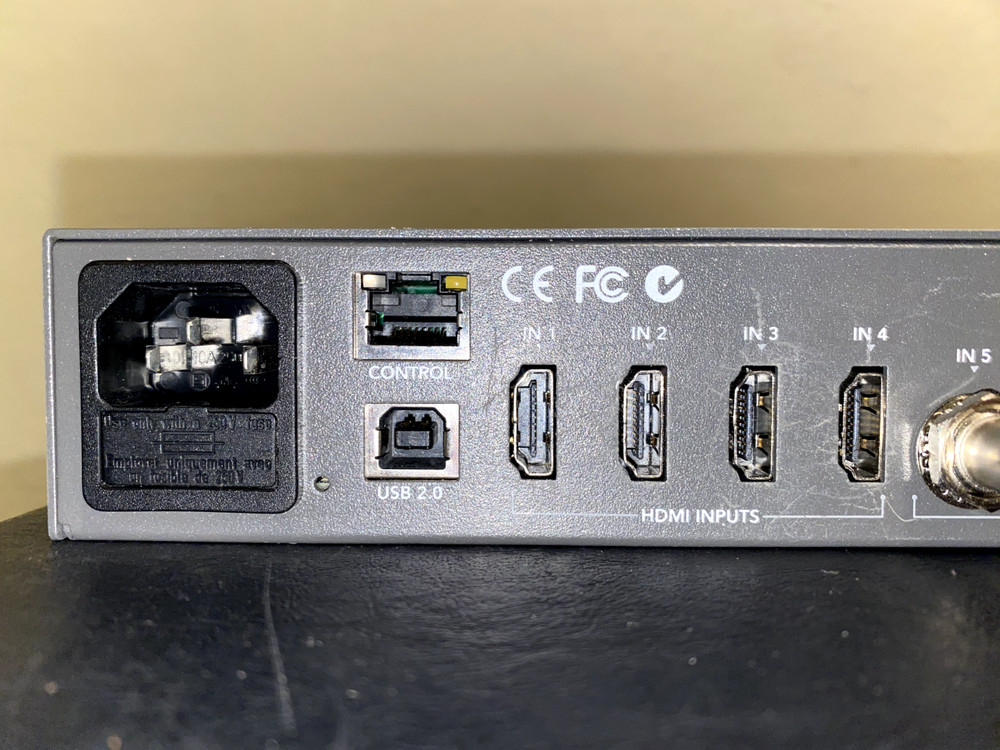 Blackmagic Design ATEM Production Studio 4K 8-input rackmount video switcher