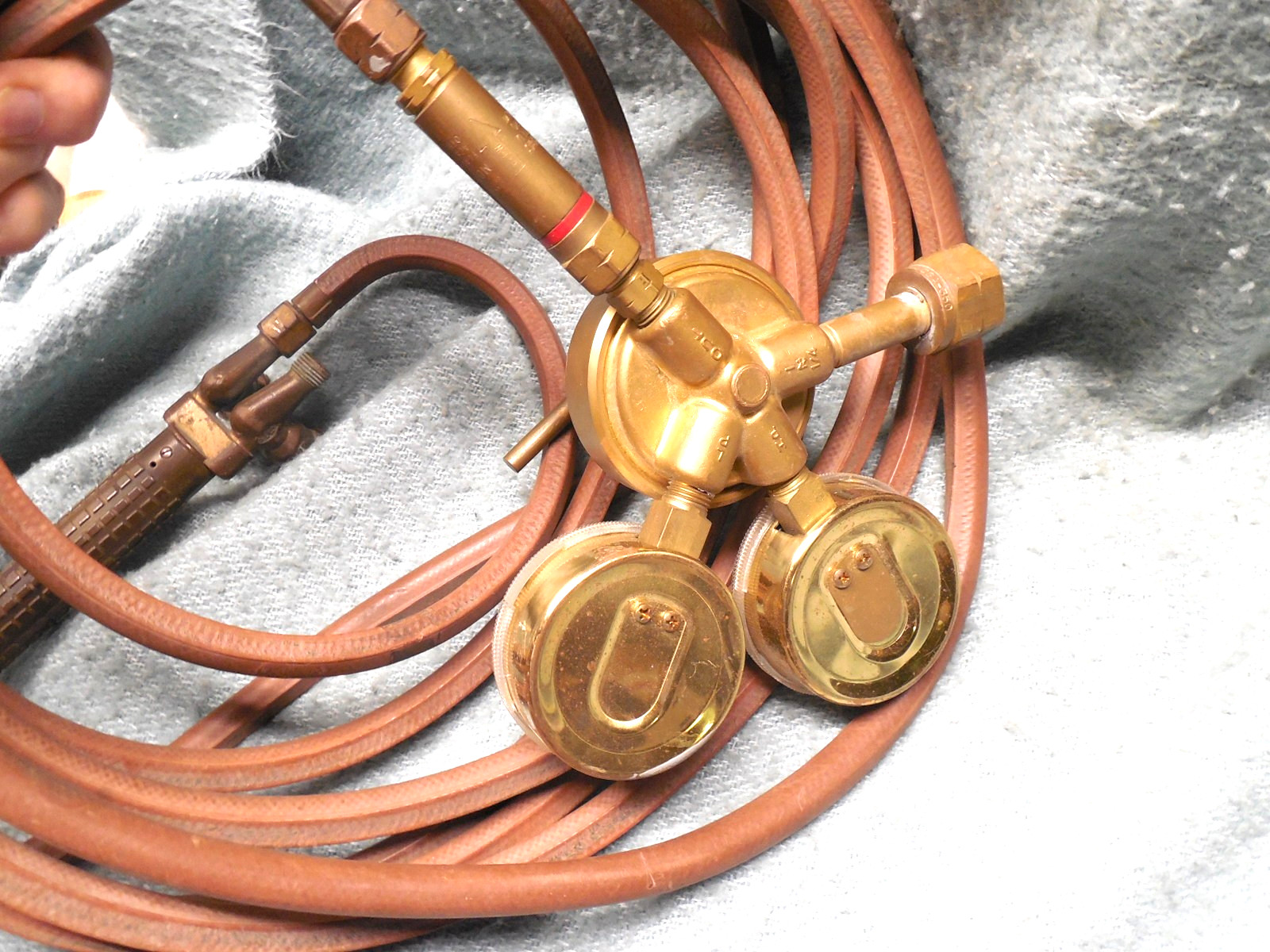 Gas Welding AirCo 80 Torch Harris 425-125A Regulator and 25' Hose Untested