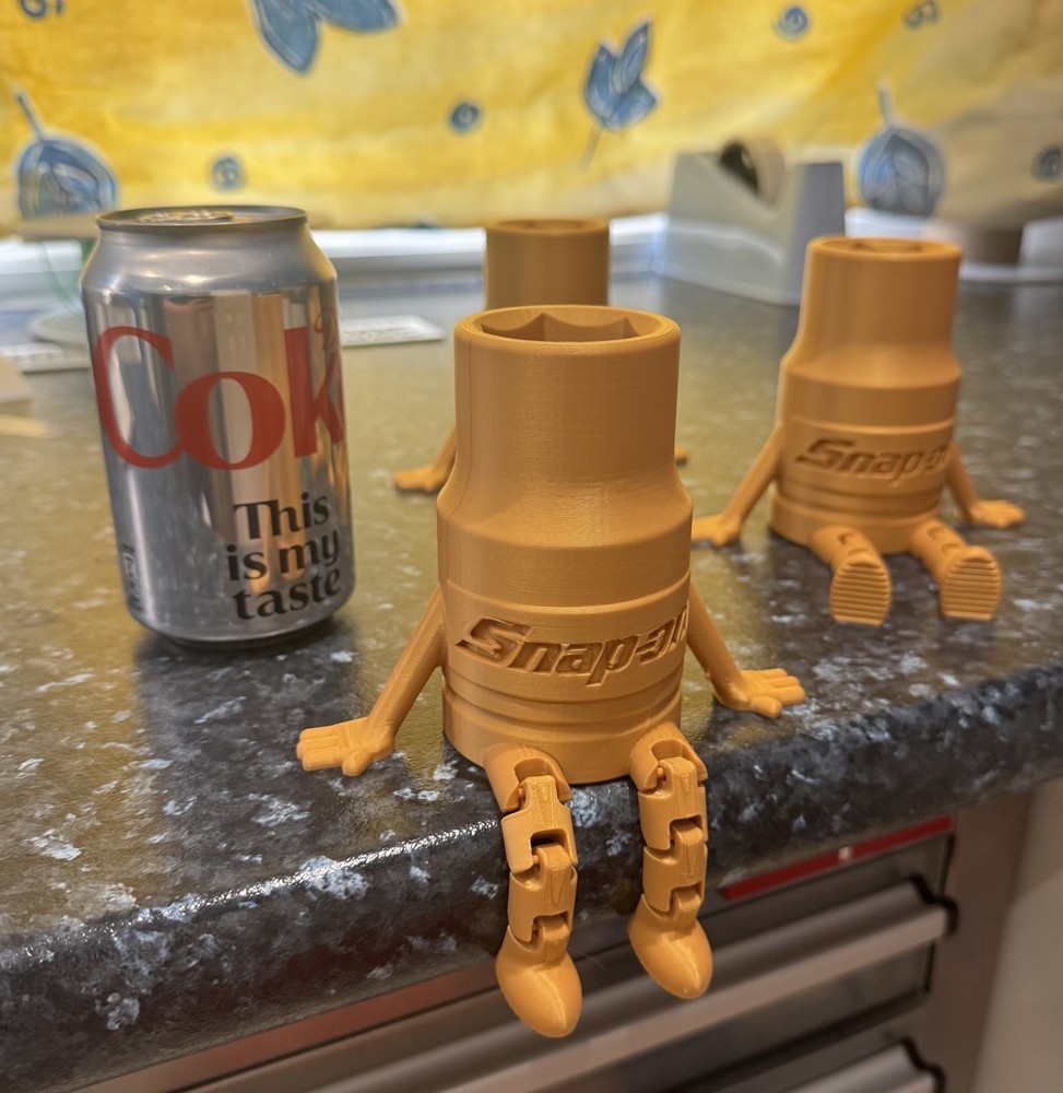 Snap On Toy Toolbox Socket Buddy In Gold Desk Model Spanner Socket