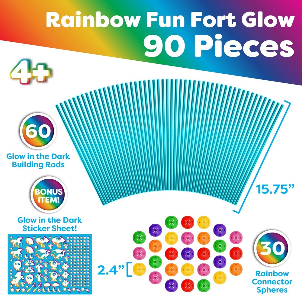 Power Your Fun Rainbow Forts Construction Set