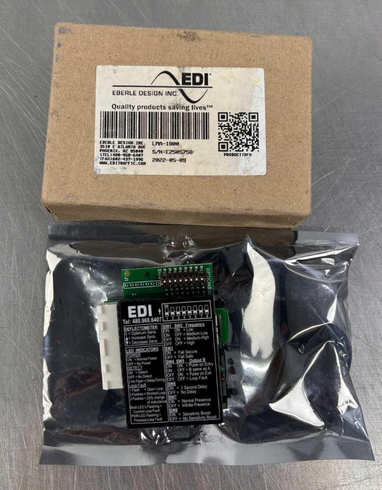 EDI LMA-1800 Loop Vehicle Detector Module New in Box