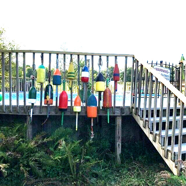 FREE SHIP 205 Maine Lobster BUOY nautical pot bouy float shore crab Lake CAPE