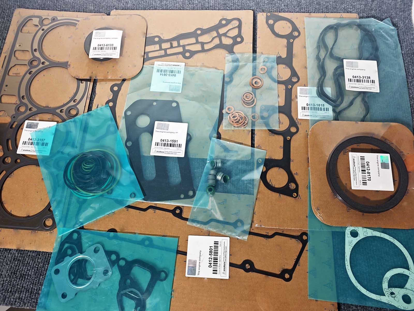 02938198 02937720 Full Gasket Set for Deutz TCD 2.9 L4, TD 2.9 L4, D2.9 L04