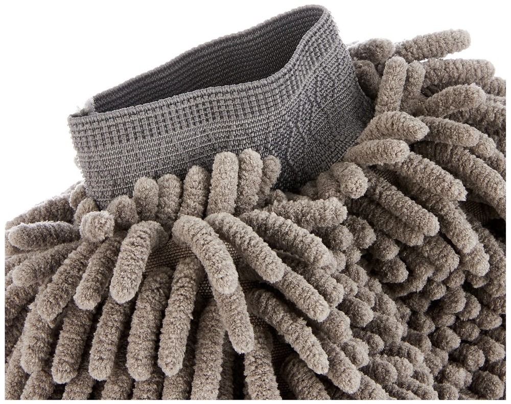 Amazon Basics Absorbent Microfiber Car Wash Drying Mitts, 2 2 Pack, Gray