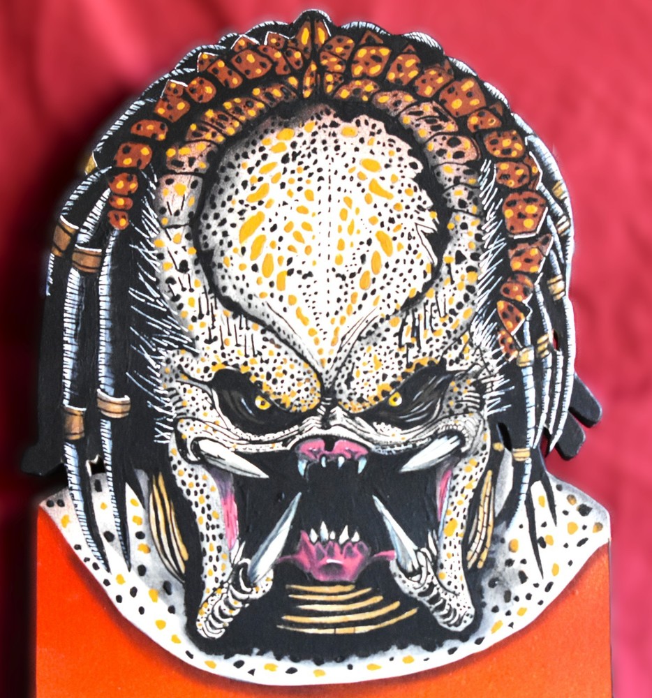 Predator Hand Crafted 3D Wooden Diorama Wall Décor