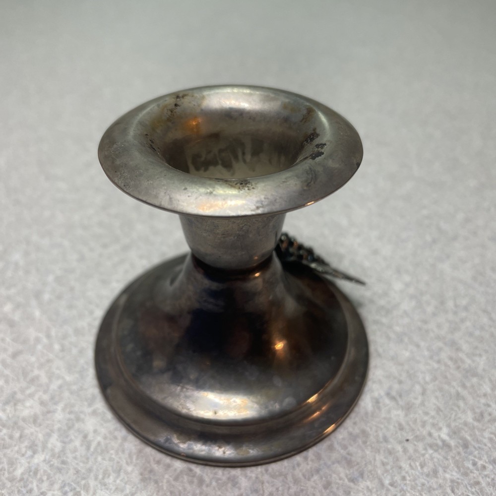 2 Leura Interiors Solid Brass Silver Plated Candle Holders, Grapes - Australia