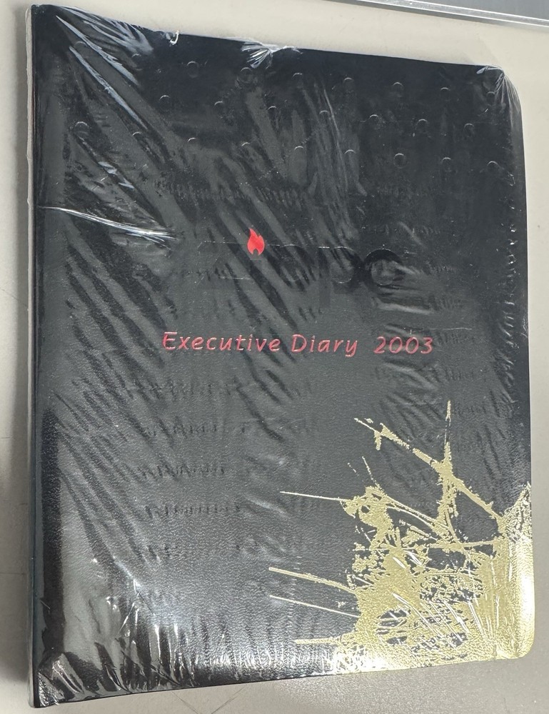 ZIPPO 2003 EXECUTIVE DIARY ZIPPO LOGO DESIGN #3