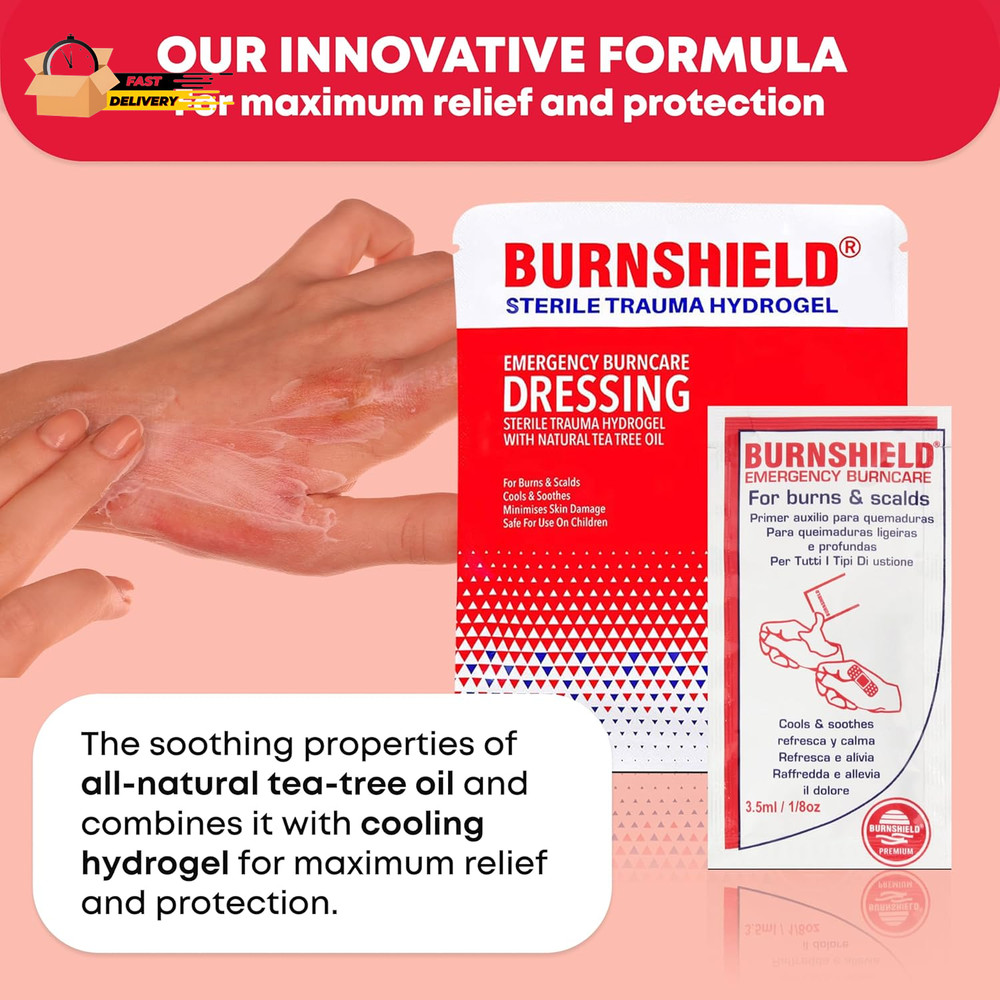 Emergency Burn Kit in Compact First Aid All-Purpose Reseal