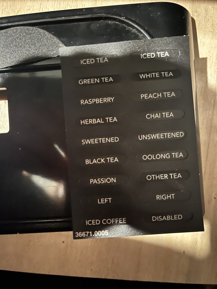 Bunn ITB bezel Kit With Labels